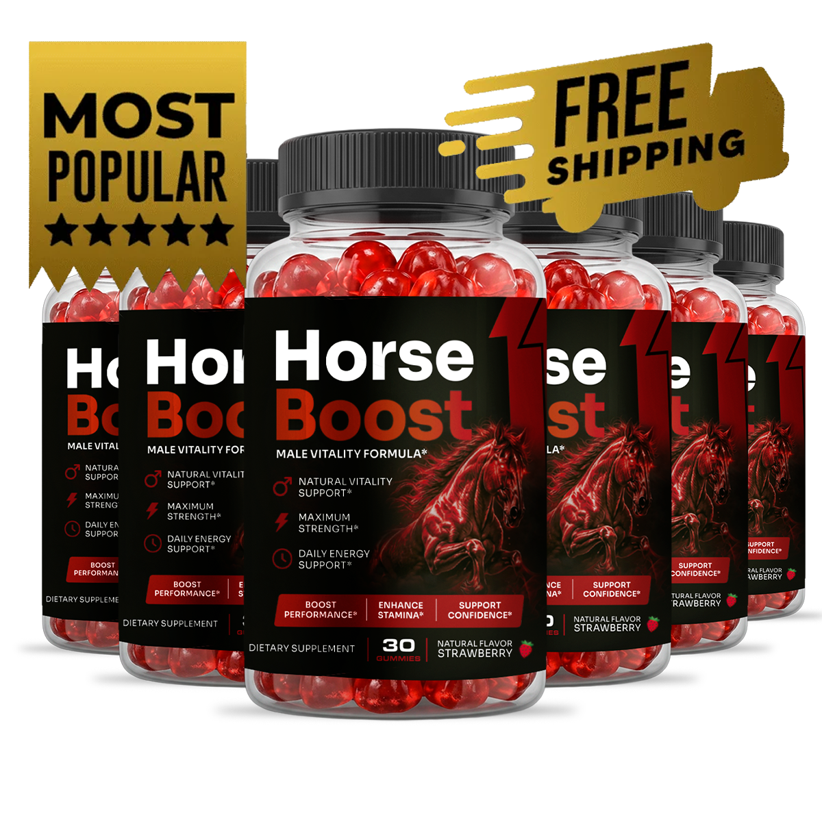 4 Bottles Horse Boost