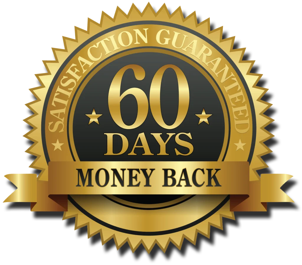 60 day money back guarantee
